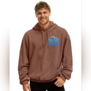 Aviator Nation X ASPEN Palm Tree Music Aspen Hoodie Large Oversized UNISEX
